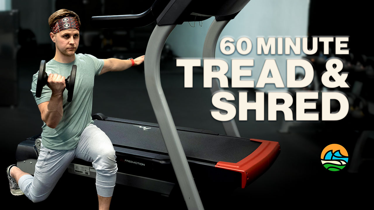 Body Casual 60 Minute Treadmill/HIIT Workout with Dumbbells YouTube Thumbnail