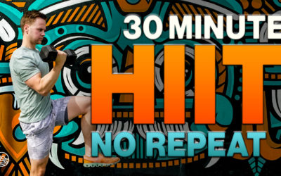 30 Minute Dumbbell Full Body HIIT Workout [ADVANCED NO REPEAT!]