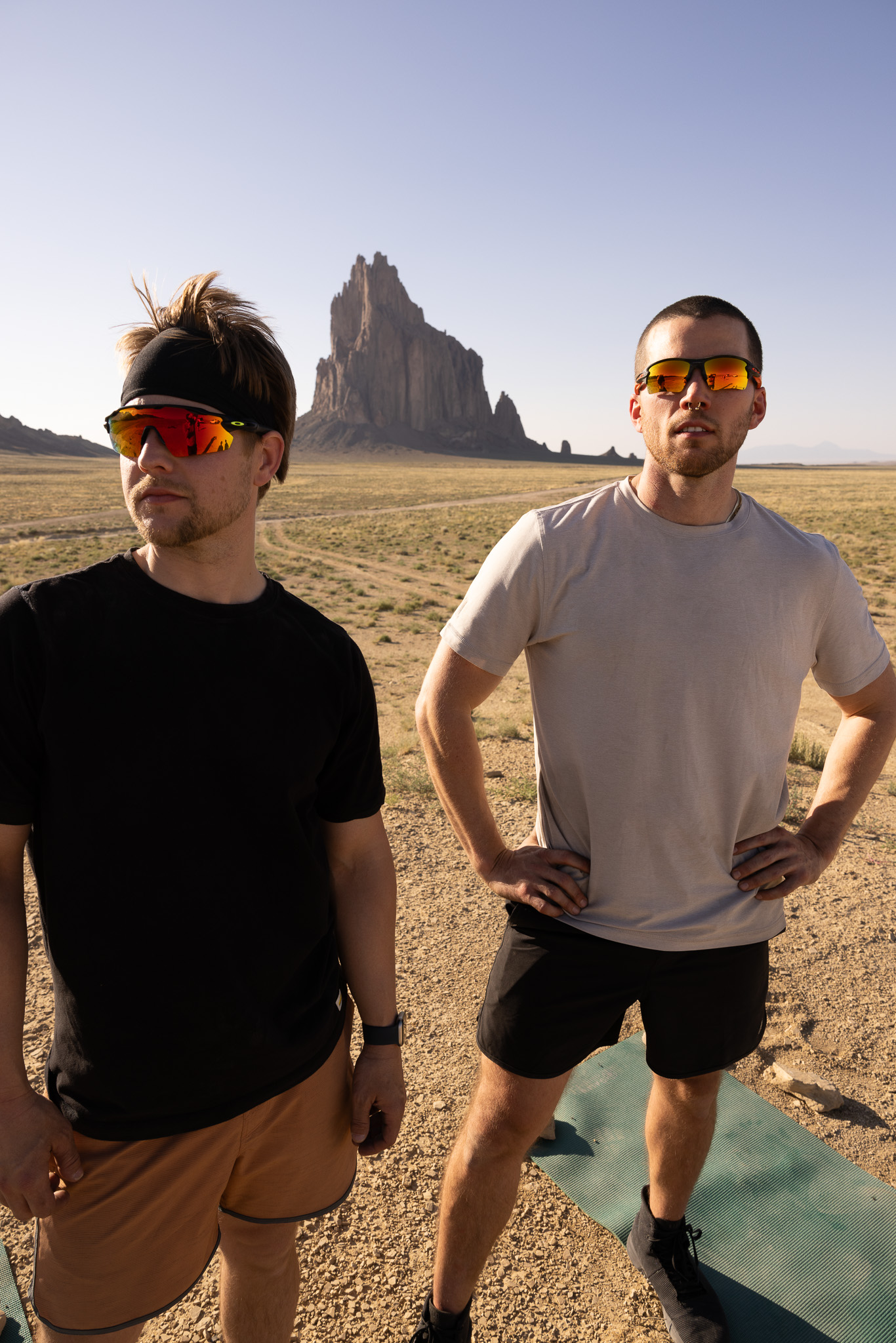 Kellen and Steven in the desert